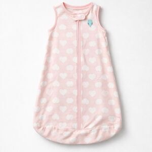 Simple Joys by Carters pink with white hearts sleep sac 0-3 months